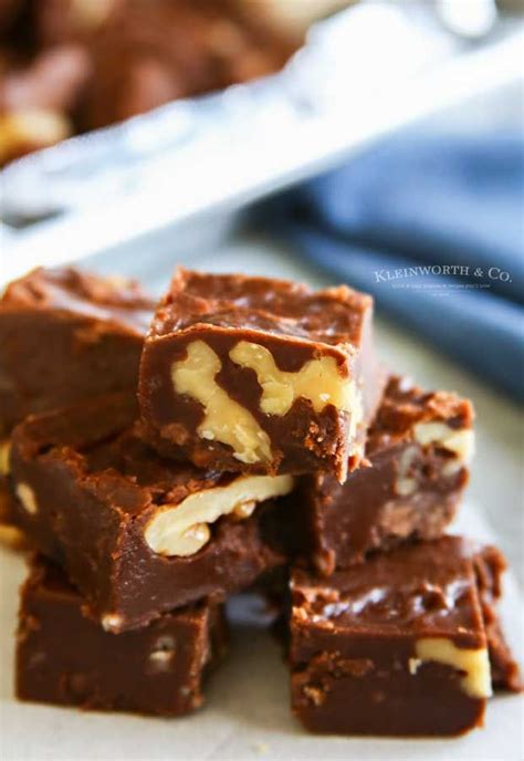 5 Minute Walnut Fudge Is A Classic Holiday Treat Made In The Microwave