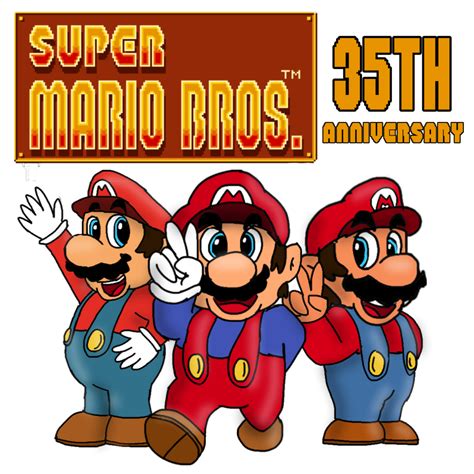 Happy 35th Anniversary Super Mario Bros By Metalgeekguy64 On Deviantart