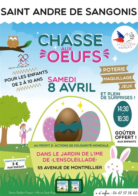 Chasse Aux Ufs Du Secours Populaire Mairie Saint Andr De Sangonis