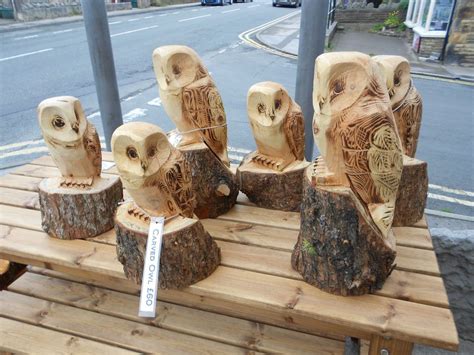 Chainsaw Carved Owl Ornamental Garden Patio Feature Sculpture Dremel
