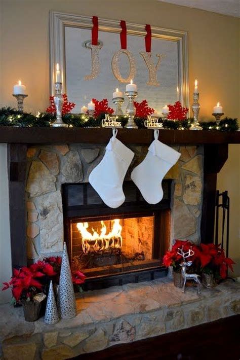 Cool 30 Inspiring Fireplace Mantel Decorating Ideas For Winter Diy