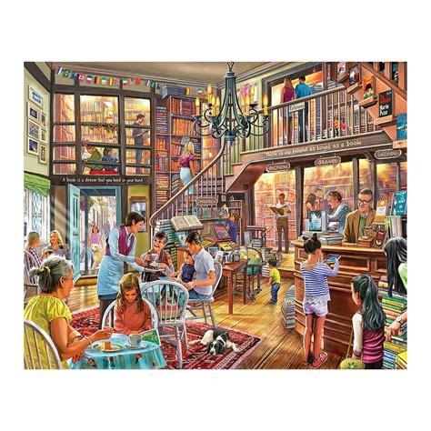 White Mountain Puzzles Local Book Store 1000 Piece Jigsaw Puzzle