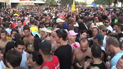 Brazil Rio De Janeiro Sao Paulo Circa Crowd Of People At A Gay