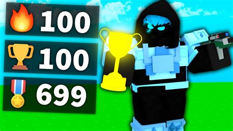 100 Win Rate Challenge In Roblox Bedwars Youtube