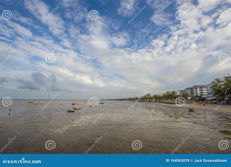 Sea View And Blue Sky Chon Buri Province Thailand Stock Photo Image