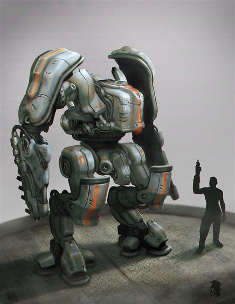 Awesome Sci Fi Robot Concept Art Mega Worm