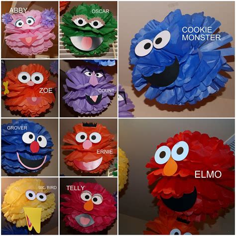 The Sesame Street Characters Are Made Out Of Tissue Paper And They Look