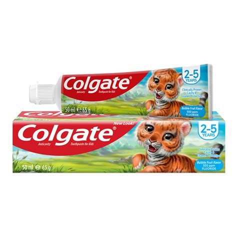 Colgate Toothpaste Anticavity For Kids 2 5 Years Bubble Fruit 65g