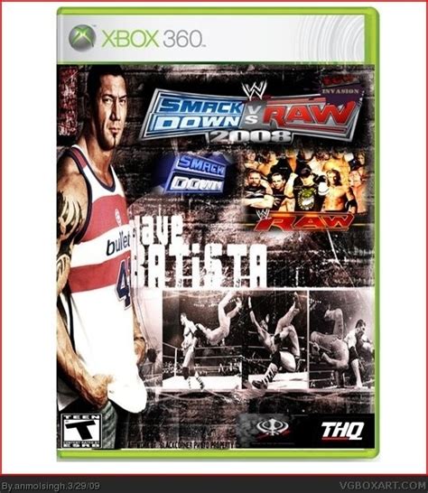 Wwe Smackdown Vs Raw 2010 Xbox 360 Box Art Cover By Anmolsingh