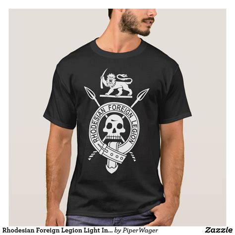Rhodesian Foreign Legion Light Infantry Rli Rhodes T Shirt Zazzle