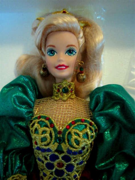 Holiday Jewel Porcelain Barbie Doll Issued 1995 By Mattel Ebay