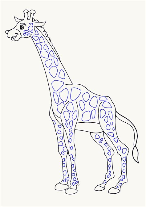How To Draw A Giraffe In A Few Easy Steps Easy Drawing