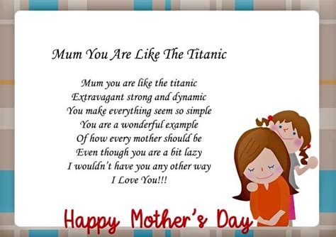 Funny Mothers Day Poems Famous Poems For Mom