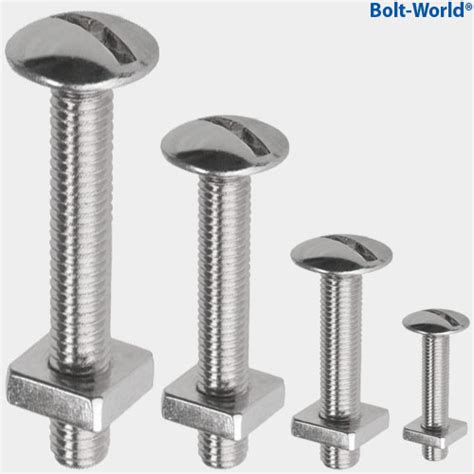 Stainless steel roofing screws are composed of hardened stainless steel. A2 STAINLESS STEEL SLOTTED RAISED BOLTS SQUARE NUTS ...