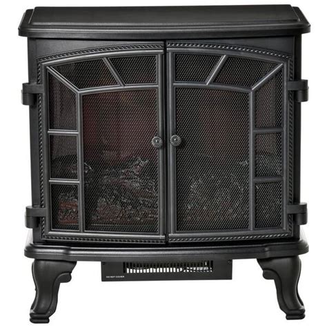 Reviews For Homcom 25 In Electric Fireplace Wood Stove Freestanding