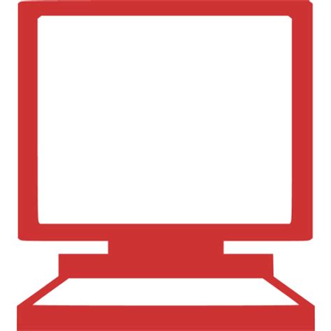 Persian Red Computer 4 Icon Free Persian Red Display Icons