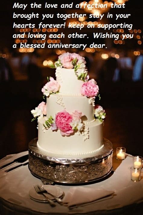 May you be blessed with joyful love. 50+ Wedding Anniversary Message And Cake, Popular Style!