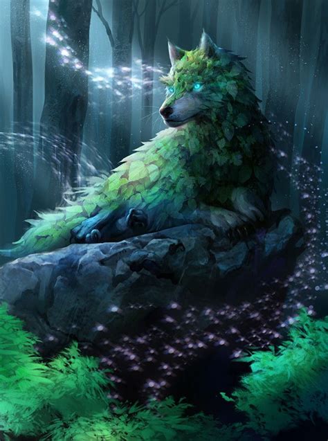 Fantasy Wolf Fantasy Beasts Fantasy Dragon Fantasy Art Forest Creatures Mythical Creatures