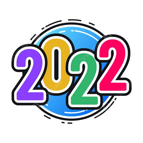 Color Clipart Transparent Background Colorful 2022 2022 Yeear