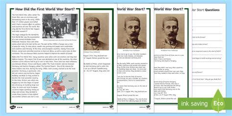 10 Causes Of World War 1 Worksheet Worksheets Decoomo