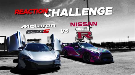 Exotic Supercar Reaction Challenge Contest Mclaren 650s Vs Nissan Gtr