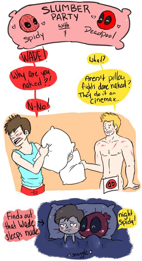 spidypool slumber party adventures pt 1 [spidypool] by ~lordbeef on deviantart deadpool and