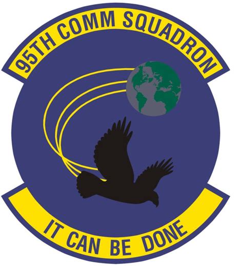 Coat Of Arms Crest Of 95th Communications Squadron Us Air Force