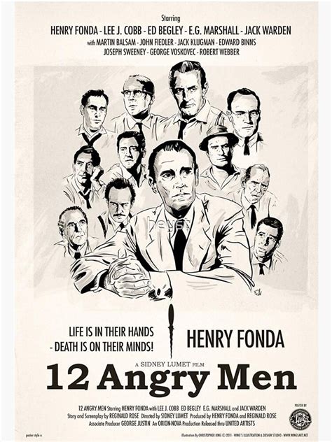 12 Angry Men Movie Poster Poster For Sale By Heyst Redbubble