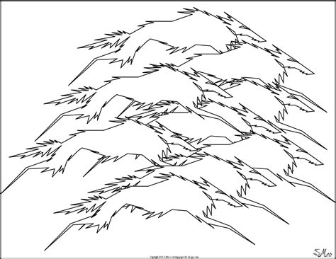 Printable wolf pack team coloring page. Abstract Coloring Pages - S.Mac's Place to Be