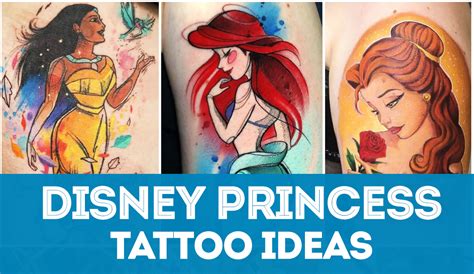 Updated Disney Princess Tattoos