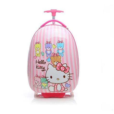 Hello Kitty School Backpack Children Trolley Backpack School Bags With