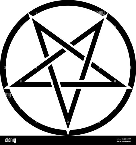 Pentagram Satan Occult Devil Paganism Illustration Stock Photo Alamy