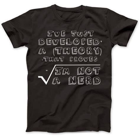 i m not a nerd geek funny t shirt 100 premium cotton funny present pi science ebay