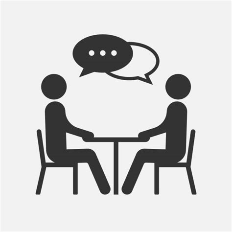 Two People Talking Illustrations Royalty Free Vector Graphics And Clip