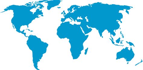 World Map Blue Clip Art At Vector Clip Art Online Royalty