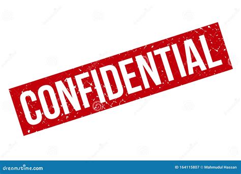 Confidential Rubber Grunge Stamp Seal Vector Illustration Stock Vector