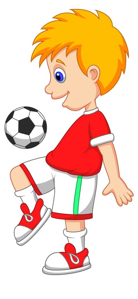 Football Player Cartoon Images Footballer Footballeur Bola Sepak