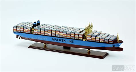 Madrid Maersk Container Ship 40 Handcrafted Wooden Model Boat