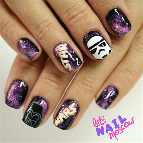 Awaken The Force With These 40 Epic Star Wars Nails Star Wars Nails