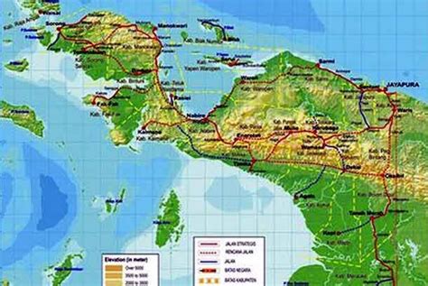 Peta Daerah Papua Kumpulan Map Gambar Peta Images