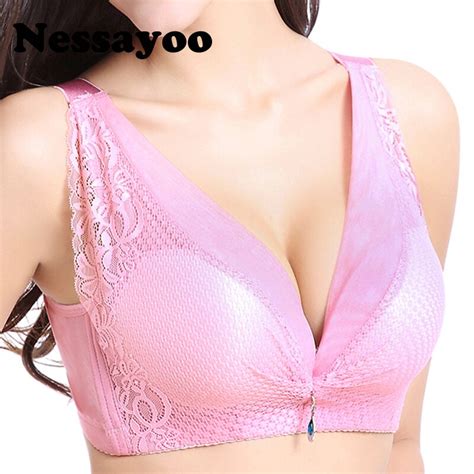 Nessayoo Womens Sexy Lace Vest Black Bra Plus Size Bralette 40d 42d