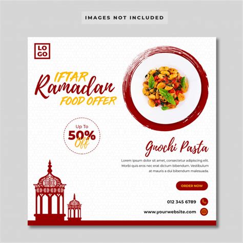 Premium Psd Iftar Ramadan Food Offer Social Media Banner