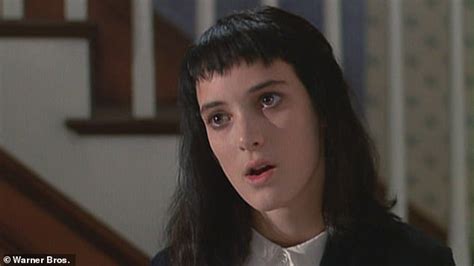 winona ryder transforms into beetlejuice character lydia deetz as she joins jenna ortega for