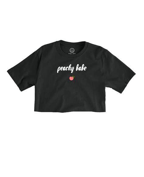 Peachy Babe Cropped Tee Muscles And Donuts