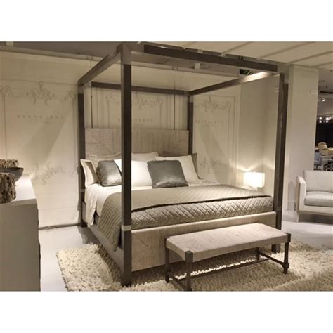 Maybe you would like to learn more about one of these? Clarcia Coastal Rustic Grey Abaca Nickel Canopy Bed - King ...