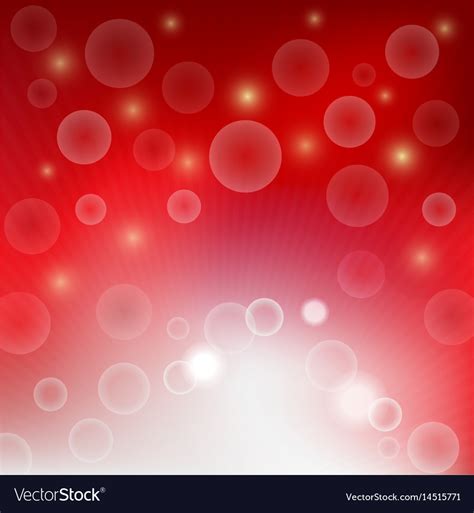 Light Bubble Bokeh On Red Background Royalty Free Vector