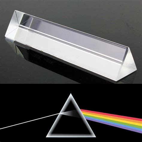 8cm Triangular Prism Teaching Optical Glass Triple Physics Light
