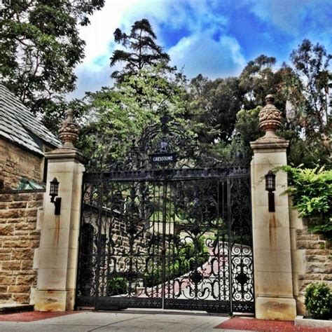 The Beautiful Gate To Greystone Mansion In Beverly Hills Nearby