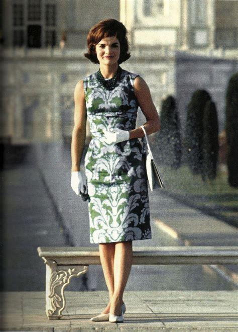 Jackie Kennedy Onassis Dramatic Classic In Sheath Dress Jackie Kennedy First Lady American