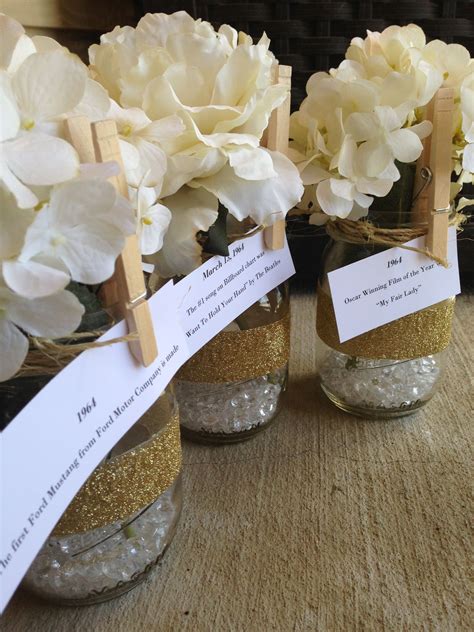 Pin By Amanda Maugans On Entertaining 50th Birthday Centerpieces